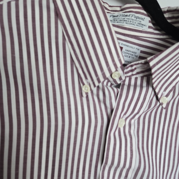 VTG Harvard The Coop Classic Striped Men's Shirt - Picture 2 of 8